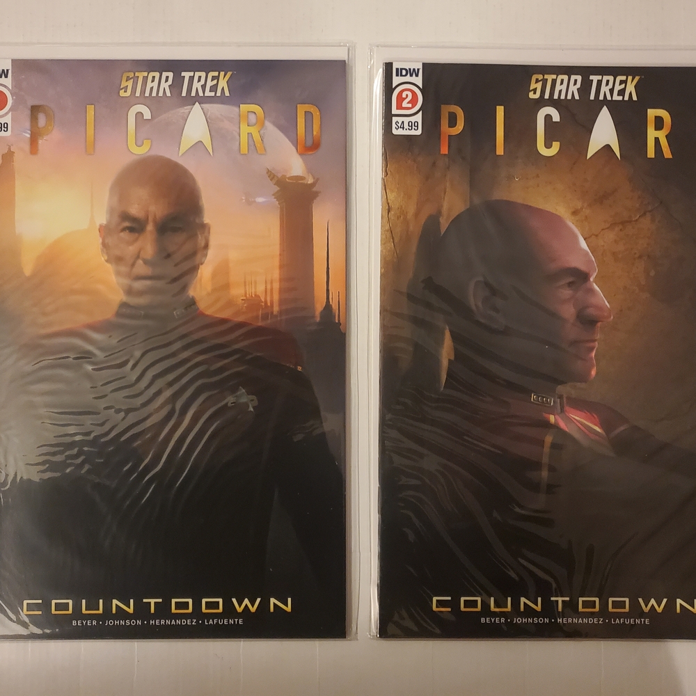 IDW Comics: Star Trek Picard Countdown (2019)#1-2 NM Bagged And Boarded
